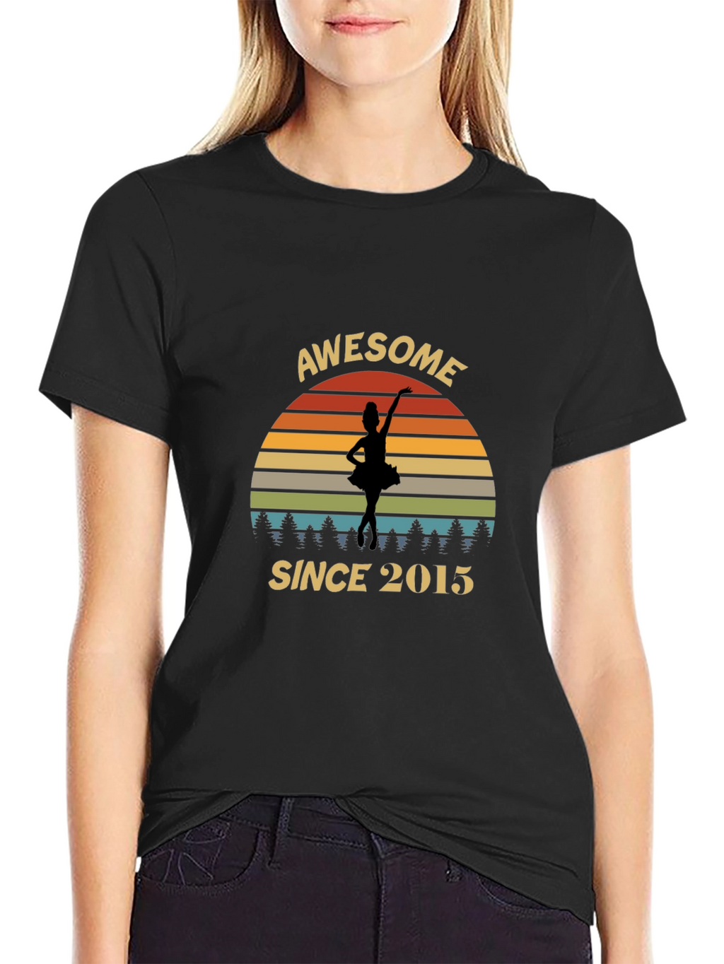 Awesome Since 2015 Dancer Graphic T-Shirt