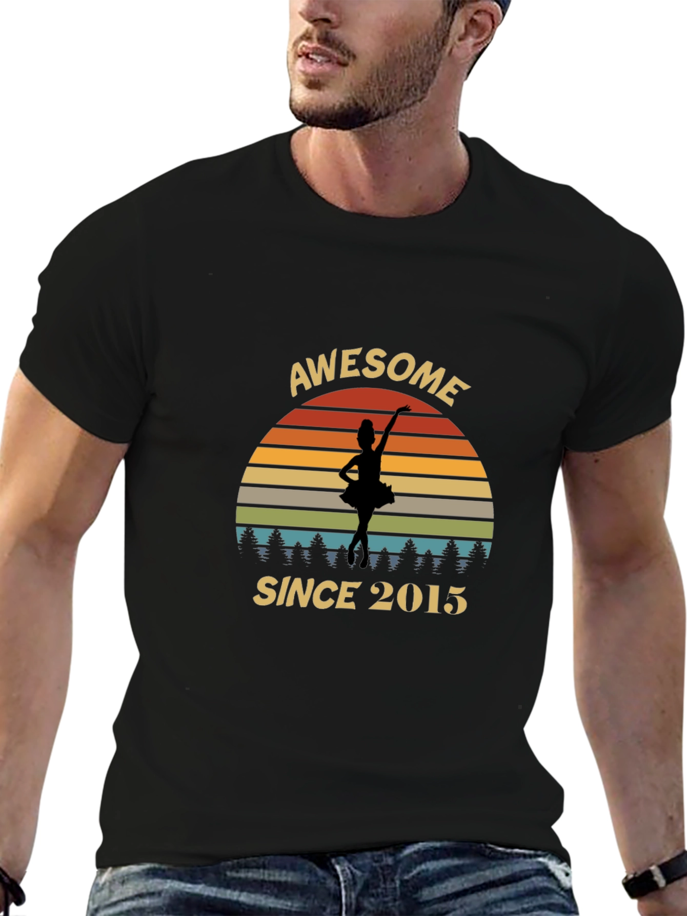 Awesome Since 2015 Dancer Graphic T-Shirt