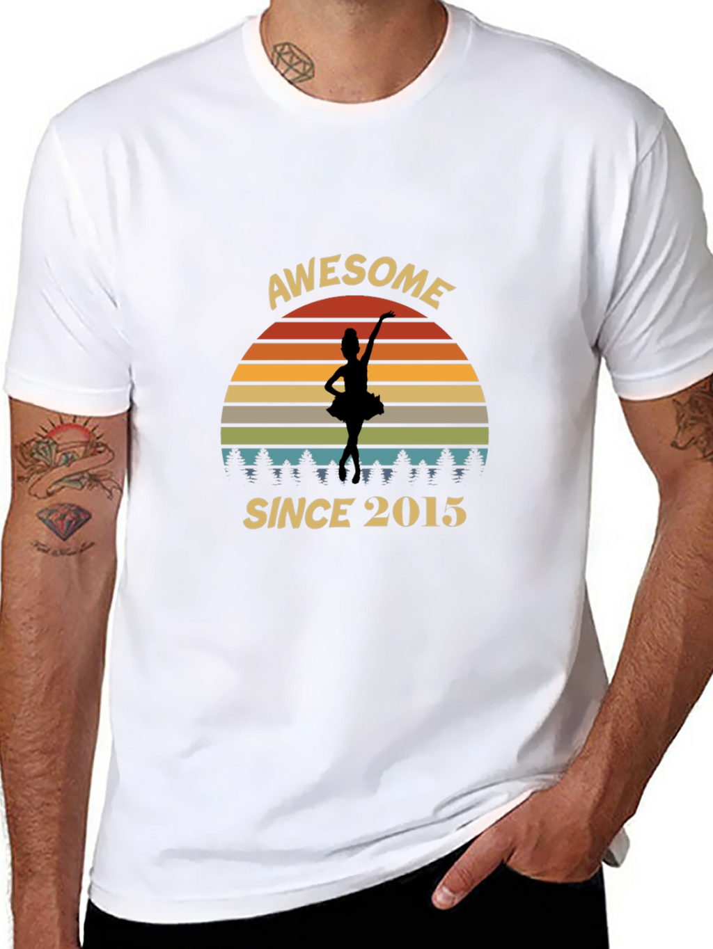 Awesome Since 2015 Dancer Graphic T-Shirt