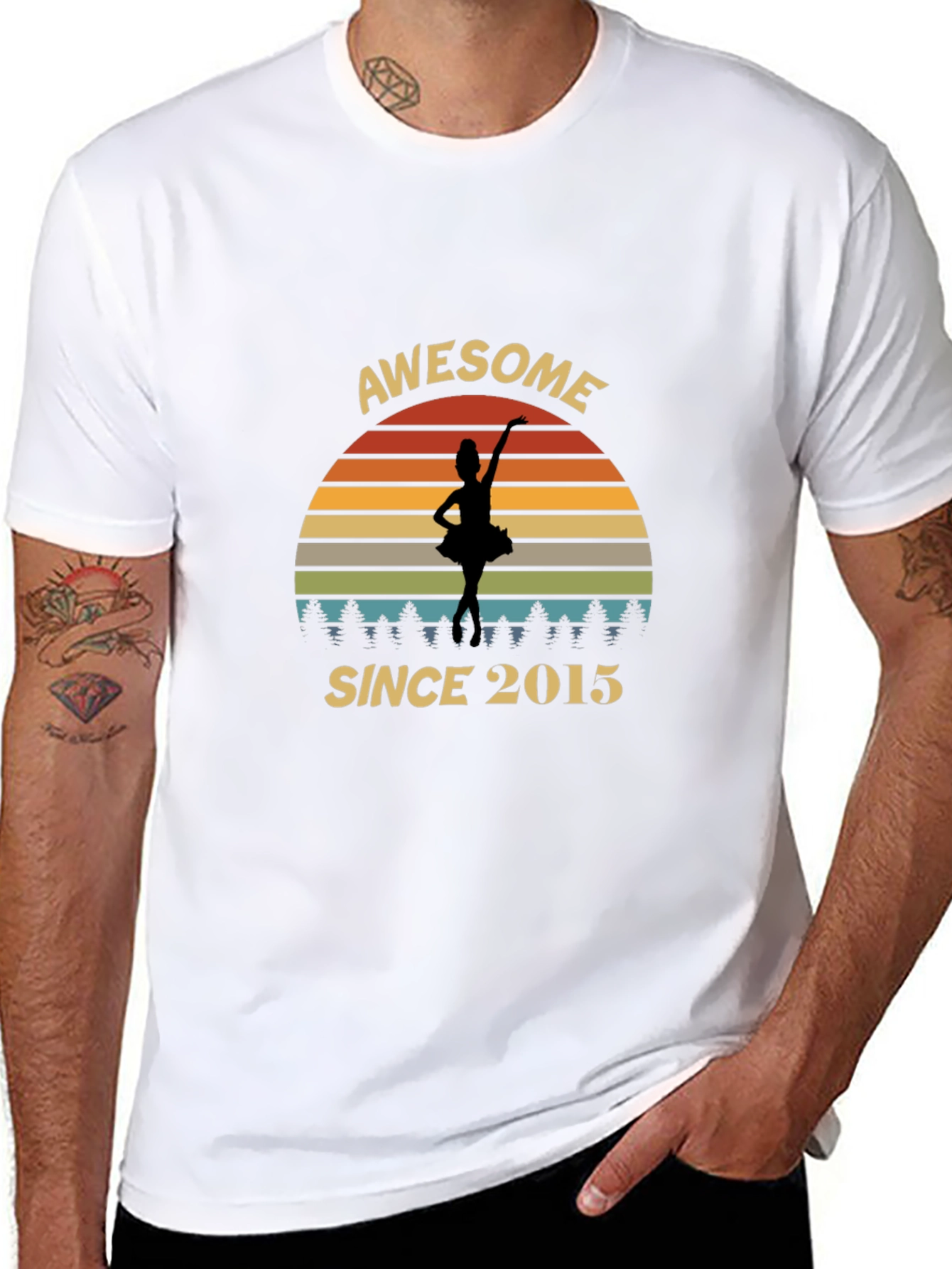 Awesome Since 2015 Dancer Graphic T-Shirt
