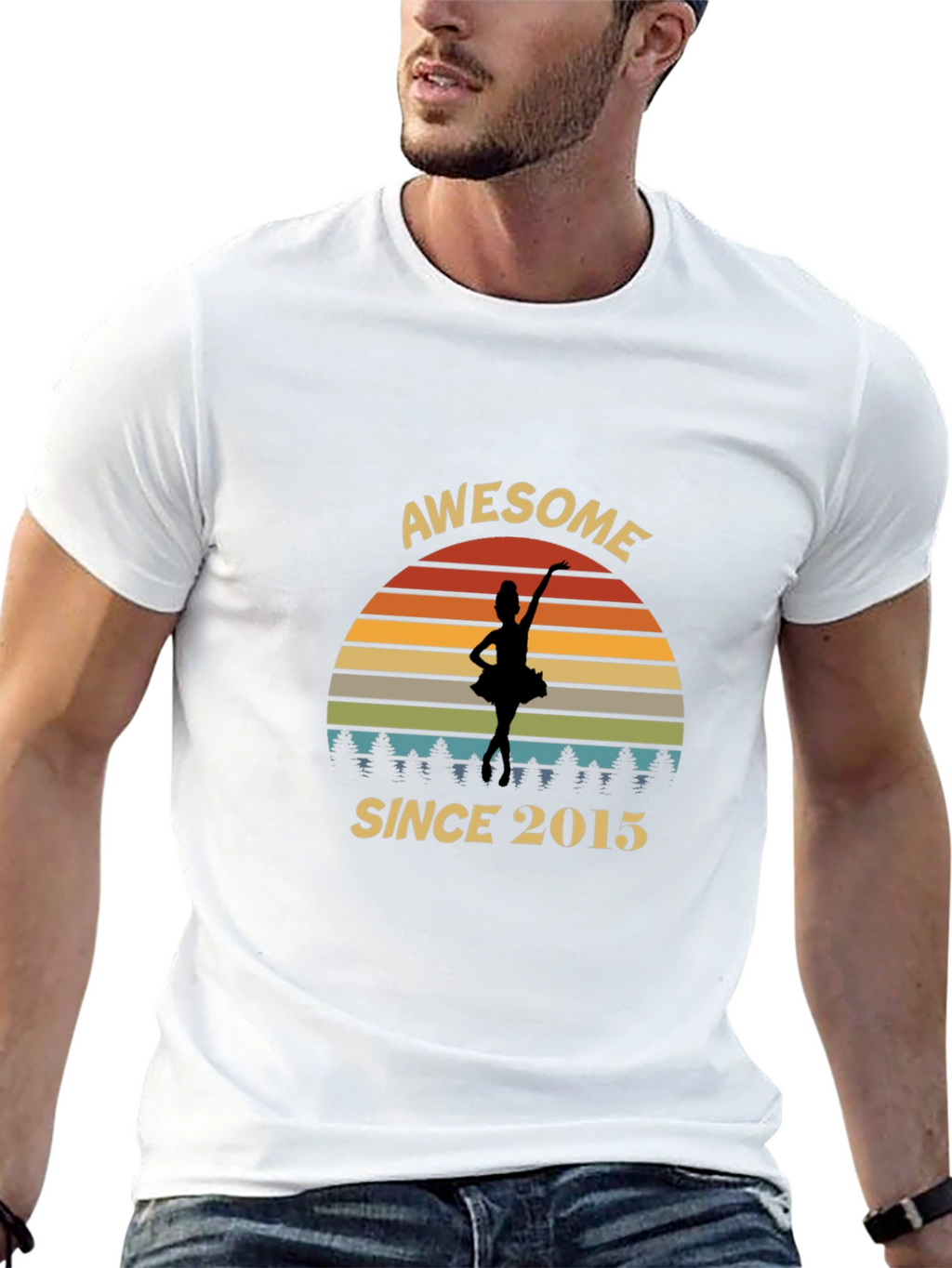 Awesome Since 2015 Dancer Graphic T-Shirt