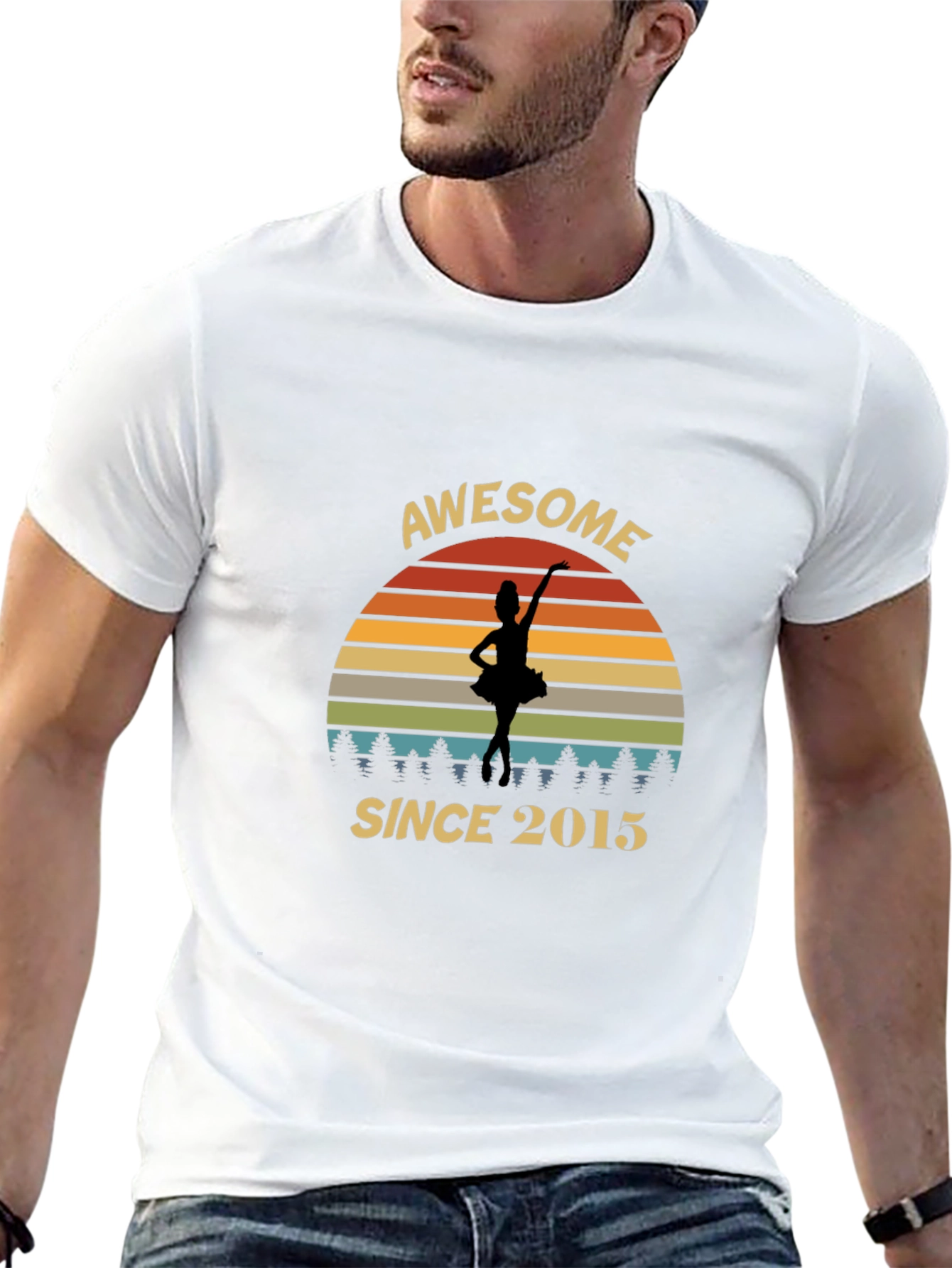 Awesome Since 2015 Dancer Graphic T-Shirt