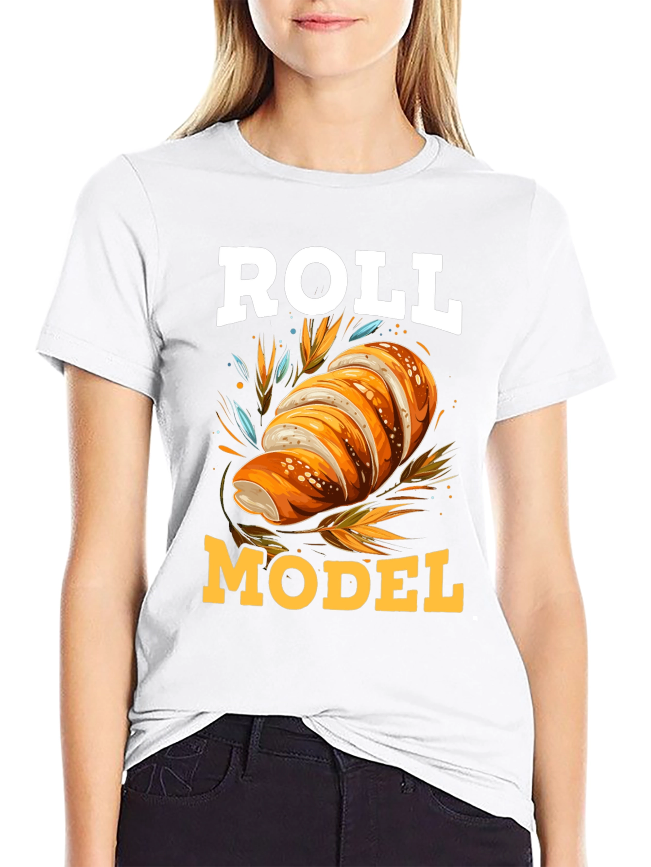 Roll Model Funny Graphic T-Shirt