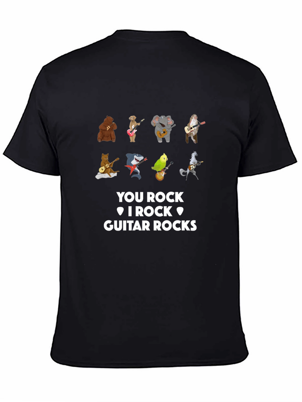 You Rock I Rock Guitar Rocks Graphic Tee