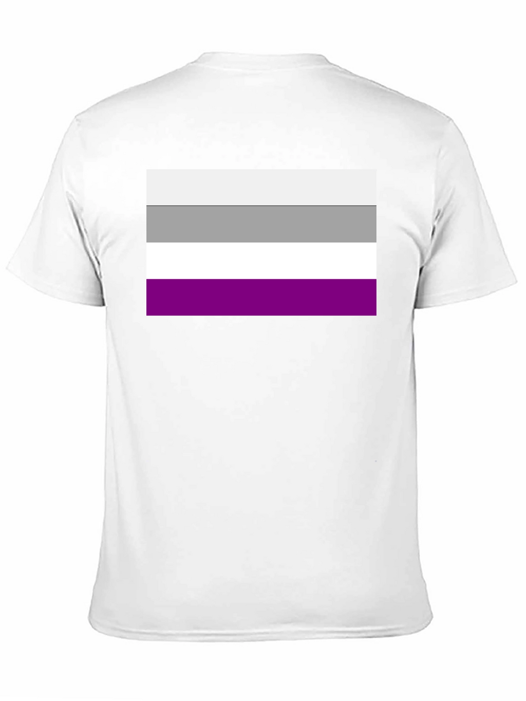 Asexual Pride Flag Graphic Tee - Black