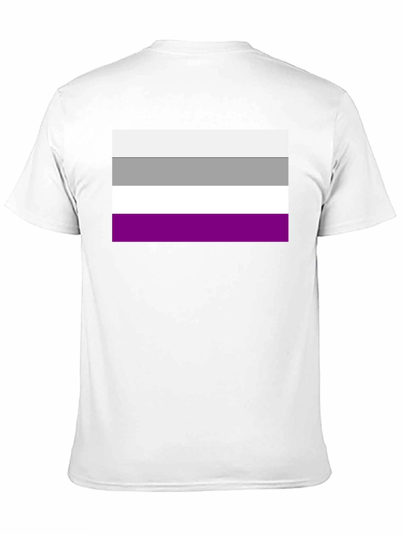 Asexual Pride Flag Graphic Tee - Black