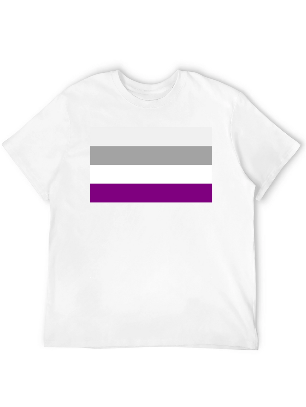 Asexual Pride Flag Graphic Tee - Black