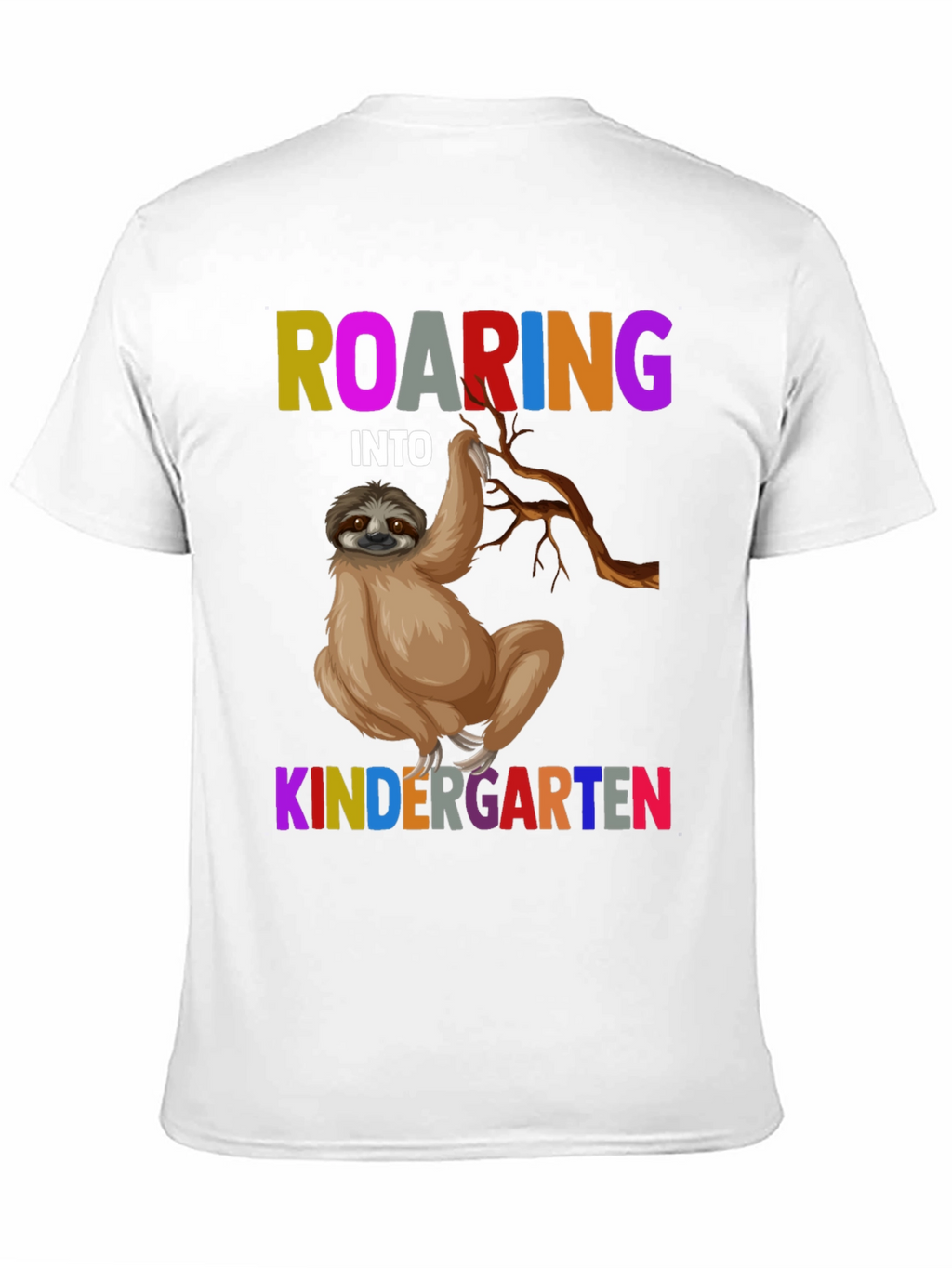 Roaring Into Kindergarten Sloth T-Shirt