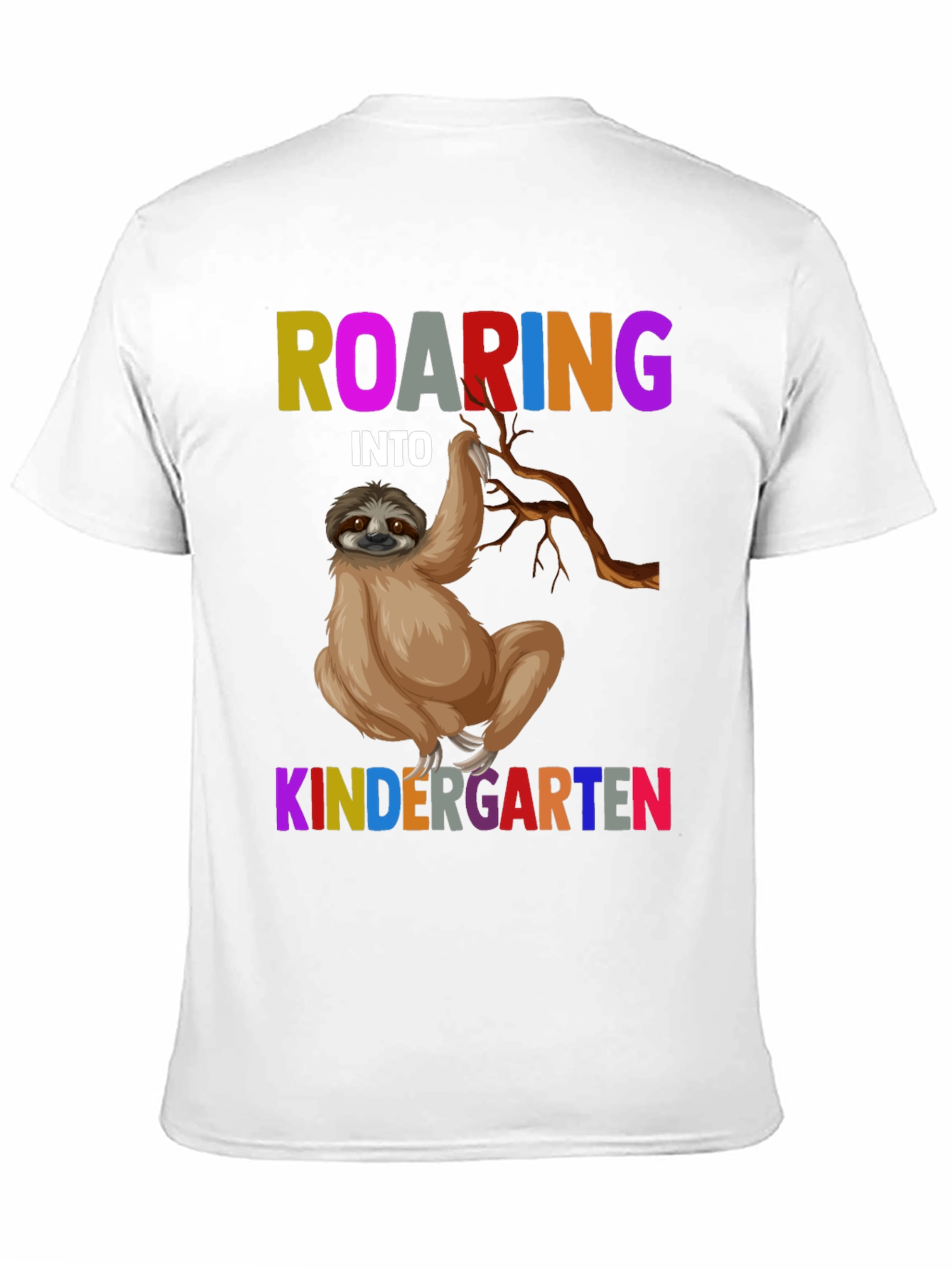 Roaring Into Kindergarten Sloth T-Shirt