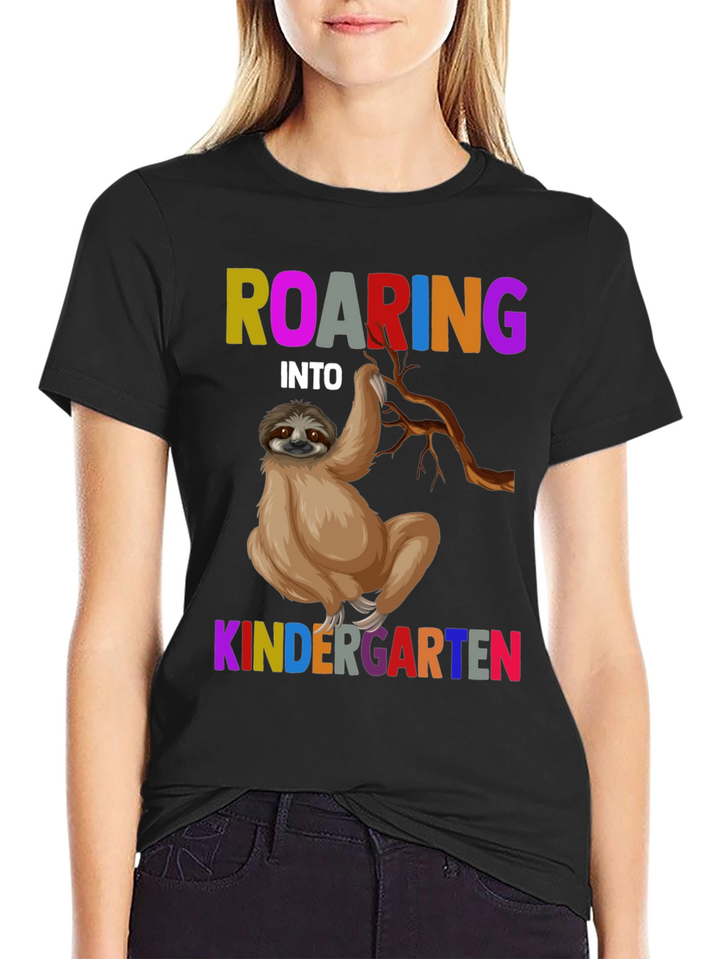Roaring Into Kindergarten Sloth T-Shirt