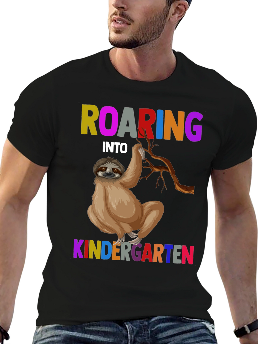 Roaring Into Kindergarten Sloth T-Shirt