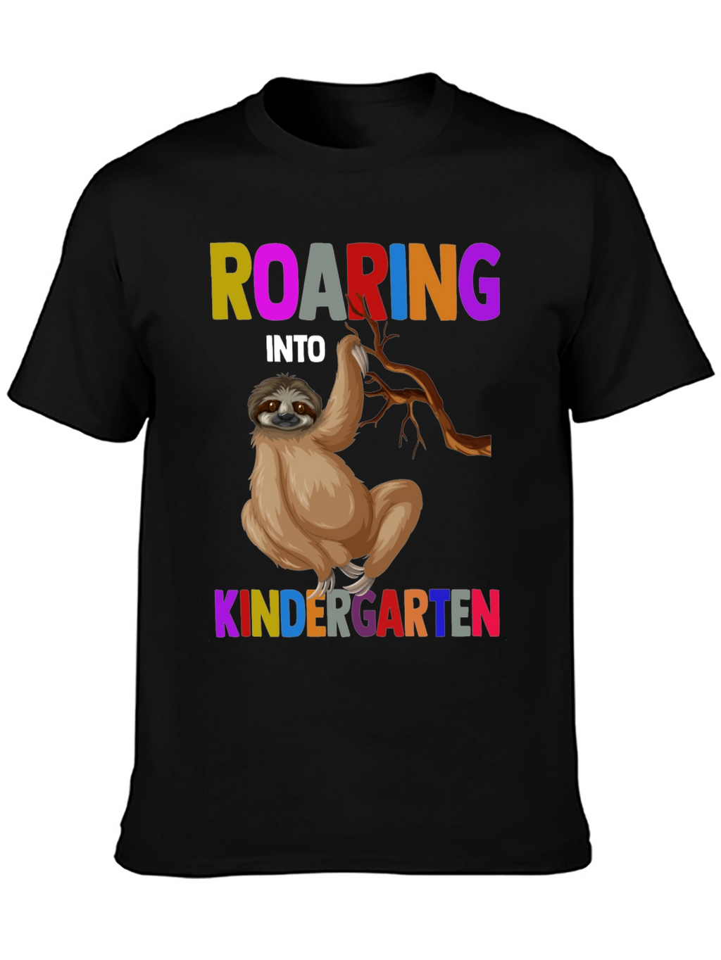 Roaring Into Kindergarten Sloth T-Shirt