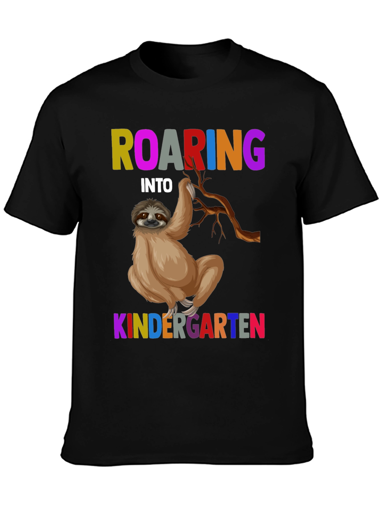 Roaring Into Kindergarten Sloth T-Shirt
