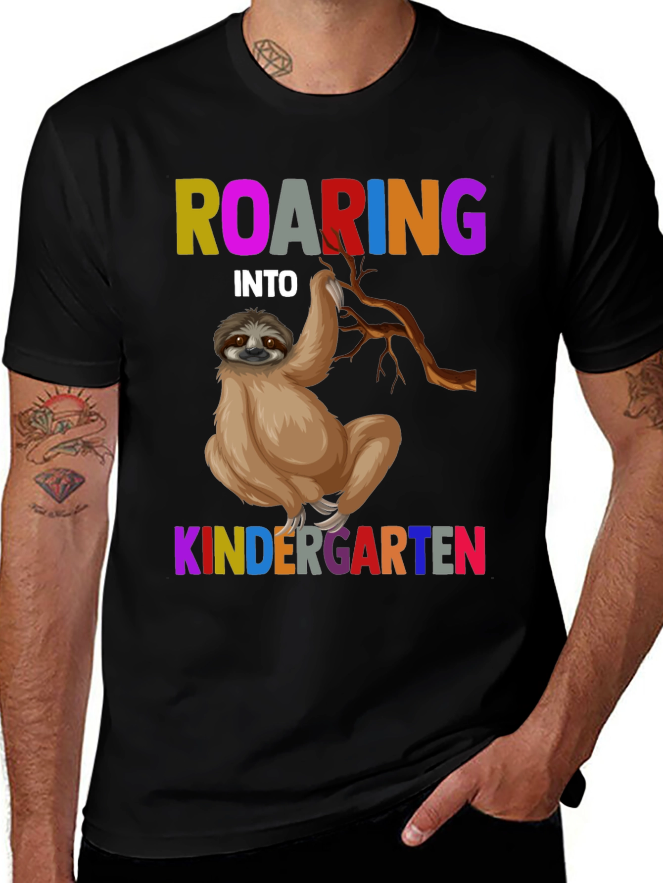 Roaring Into Kindergarten Sloth T-Shirt