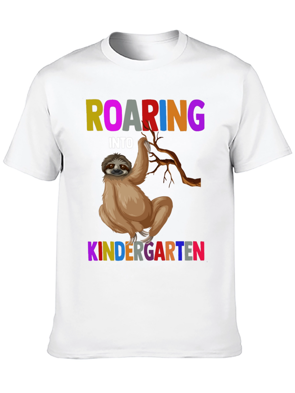 Roaring Into Kindergarten Sloth T-Shirt