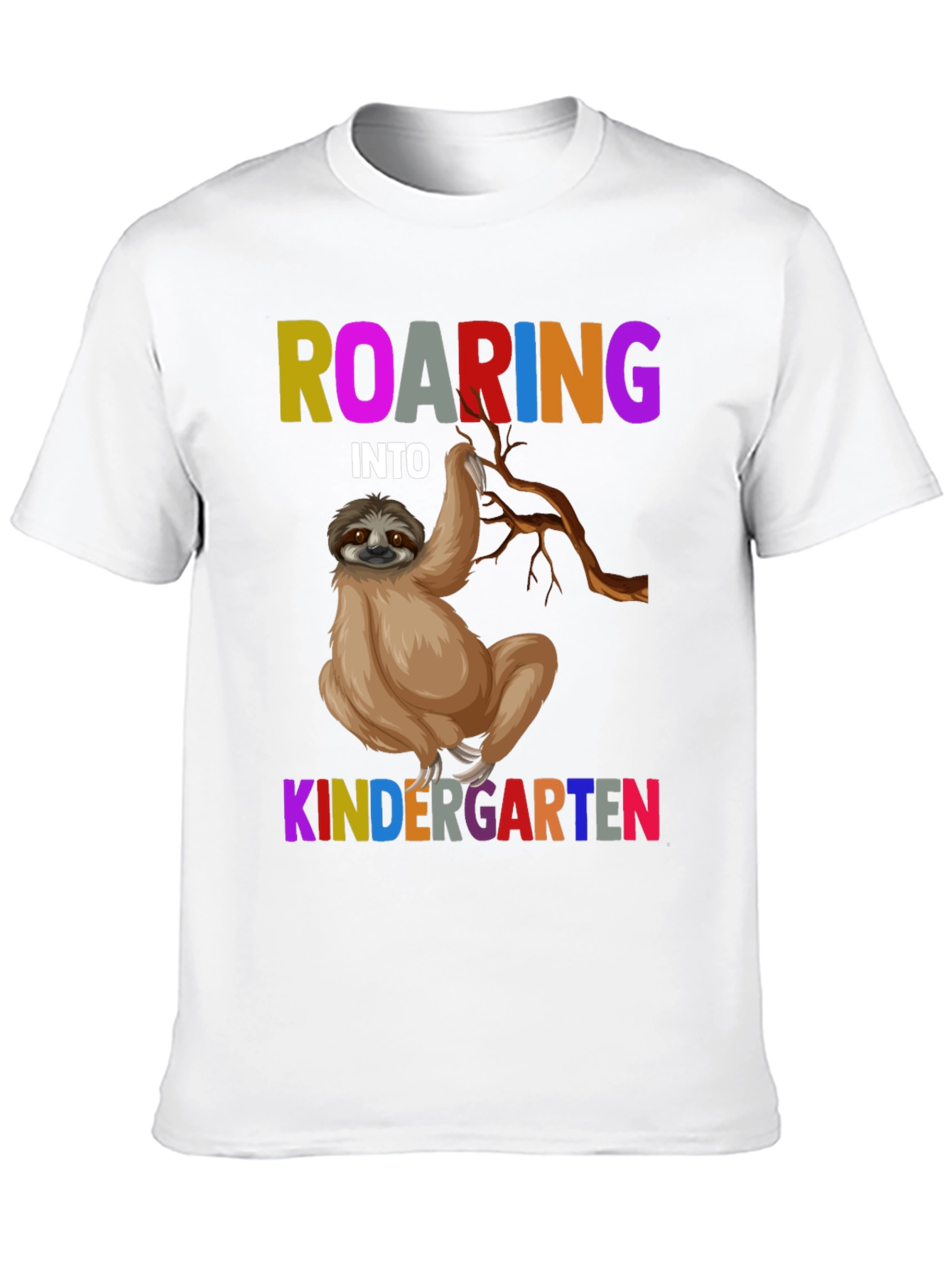 Roaring Into Kindergarten Sloth T-Shirt