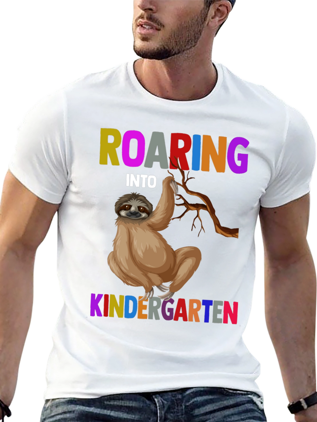 Roaring Into Kindergarten Sloth T-Shirt