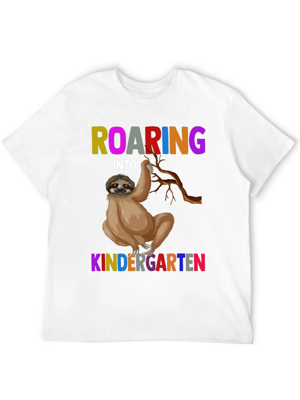 Roaring Into Kindergarten Sloth T-Shirt