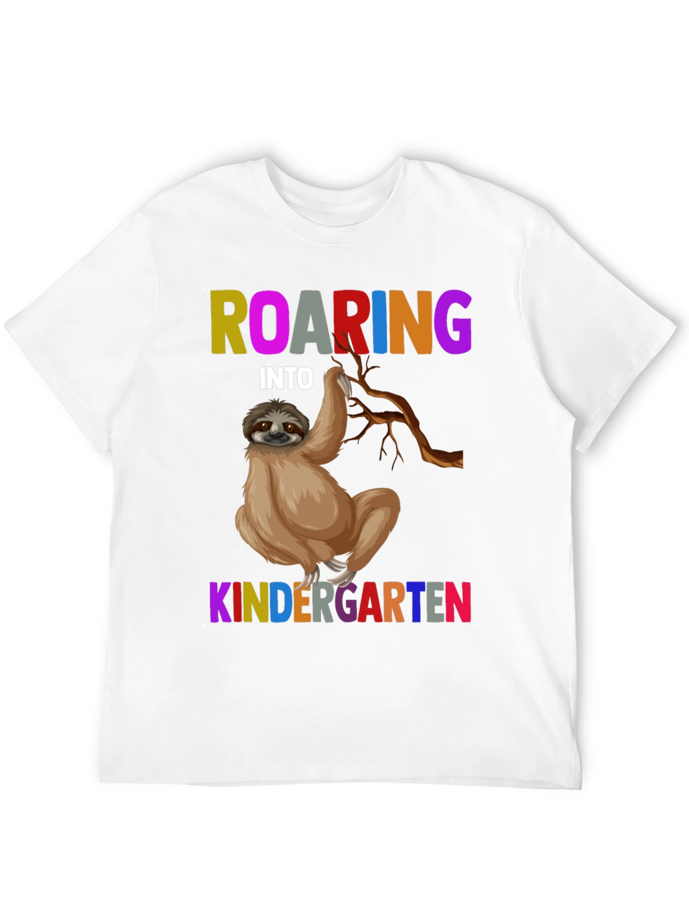 Roaring Into Kindergarten Sloth T-Shirt