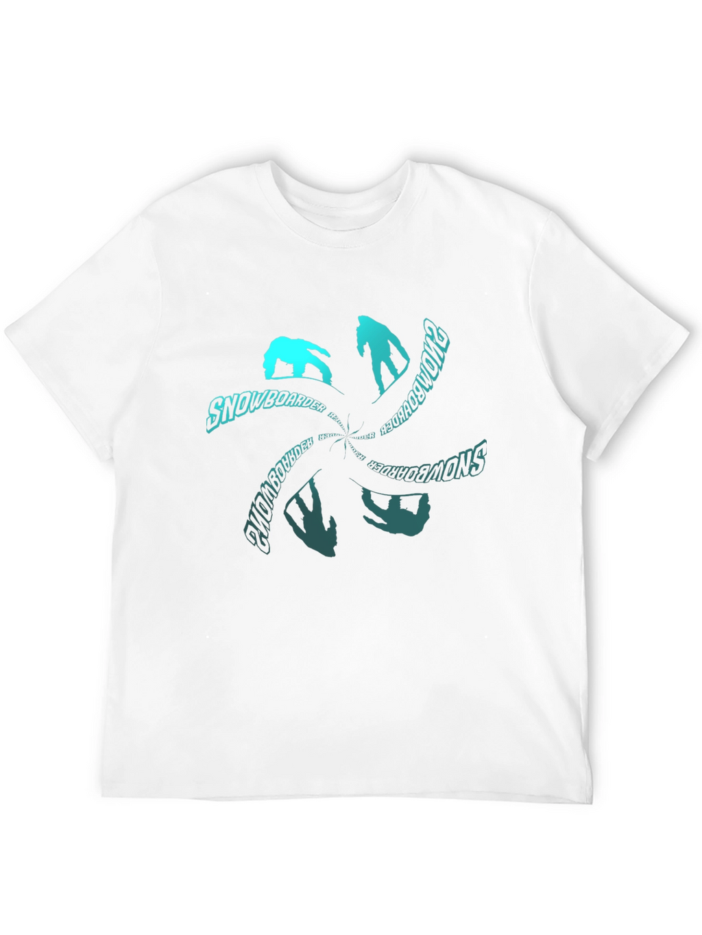 Snowboarder Graphic T-Shirt - Black