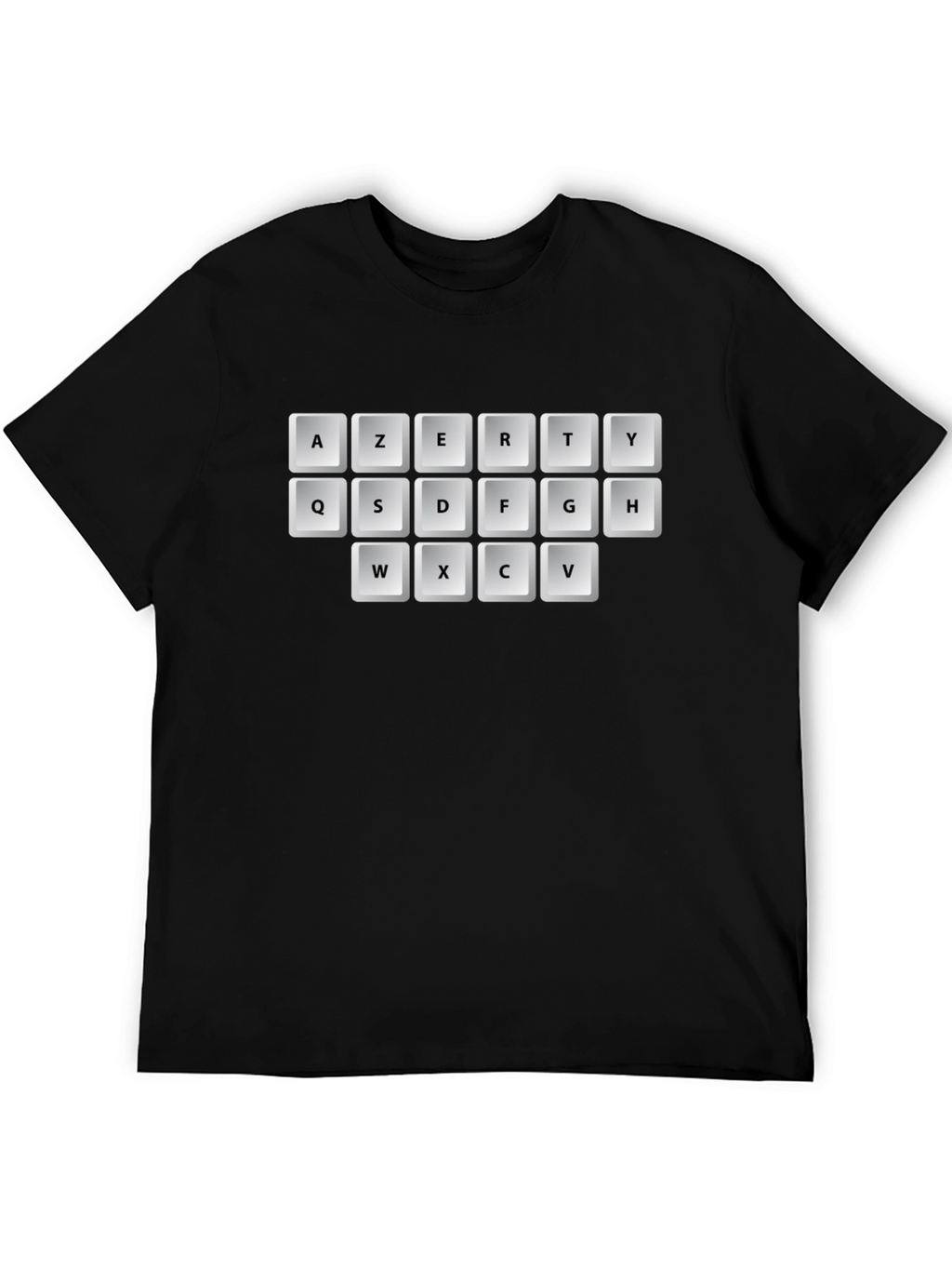 AZERTY Keyboard T-Shirt - Black Graphic Tee