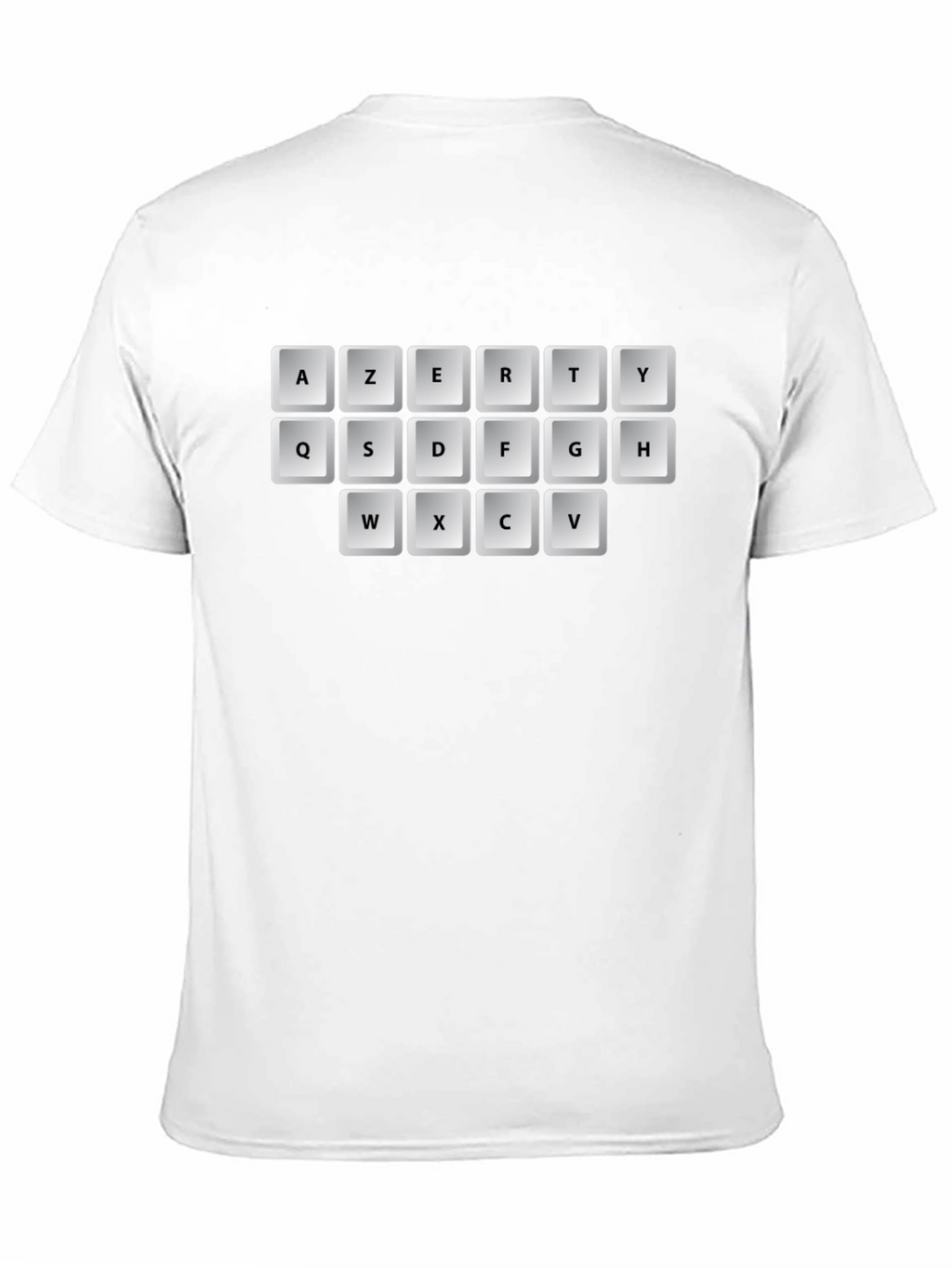 AZERTY Keyboard T-Shirt - Black Graphic Tee