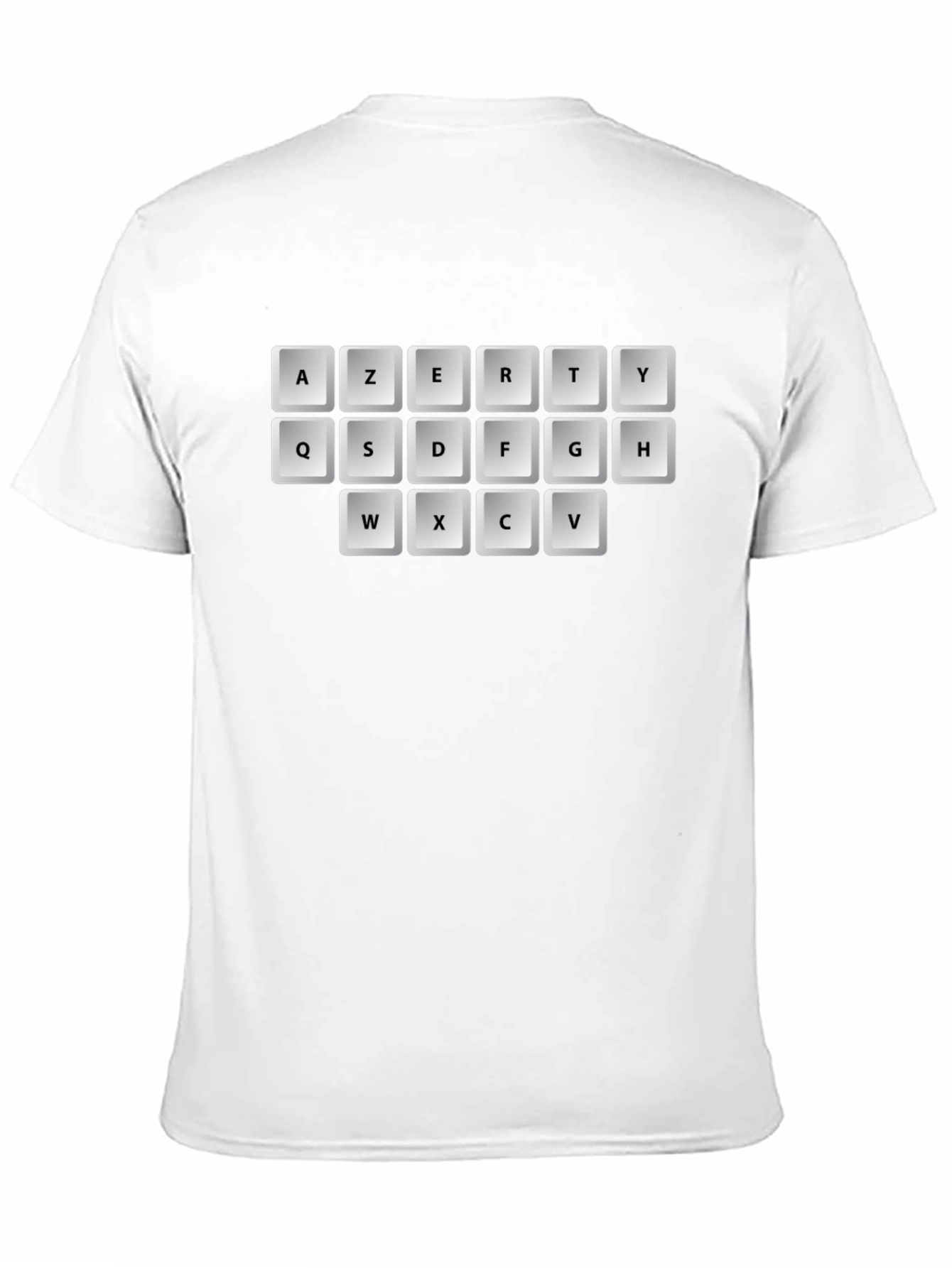 AZERTY Keyboard T-Shirt - Black Graphic Tee
