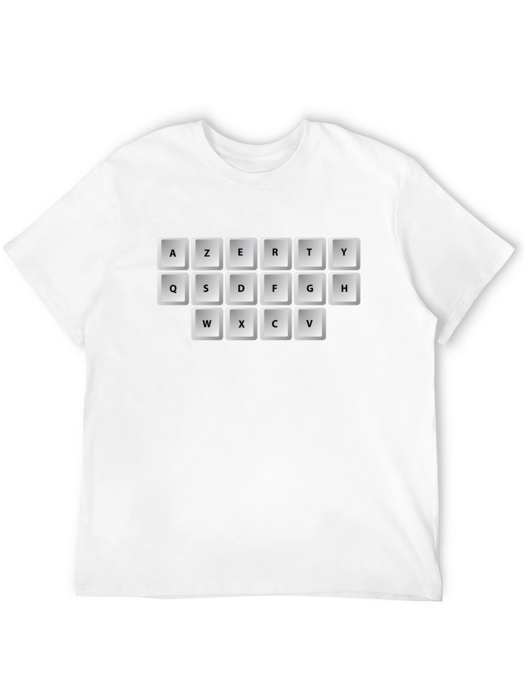 AZERTY Keyboard T-Shirt - Black Graphic Tee