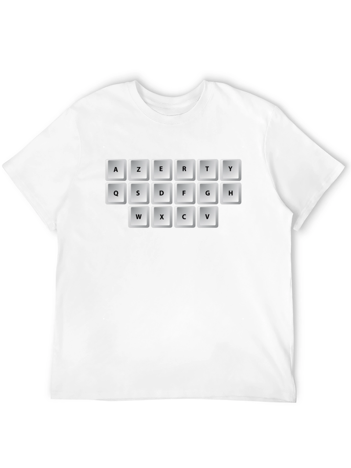 AZERTY Keyboard T-Shirt - Black Graphic Tee