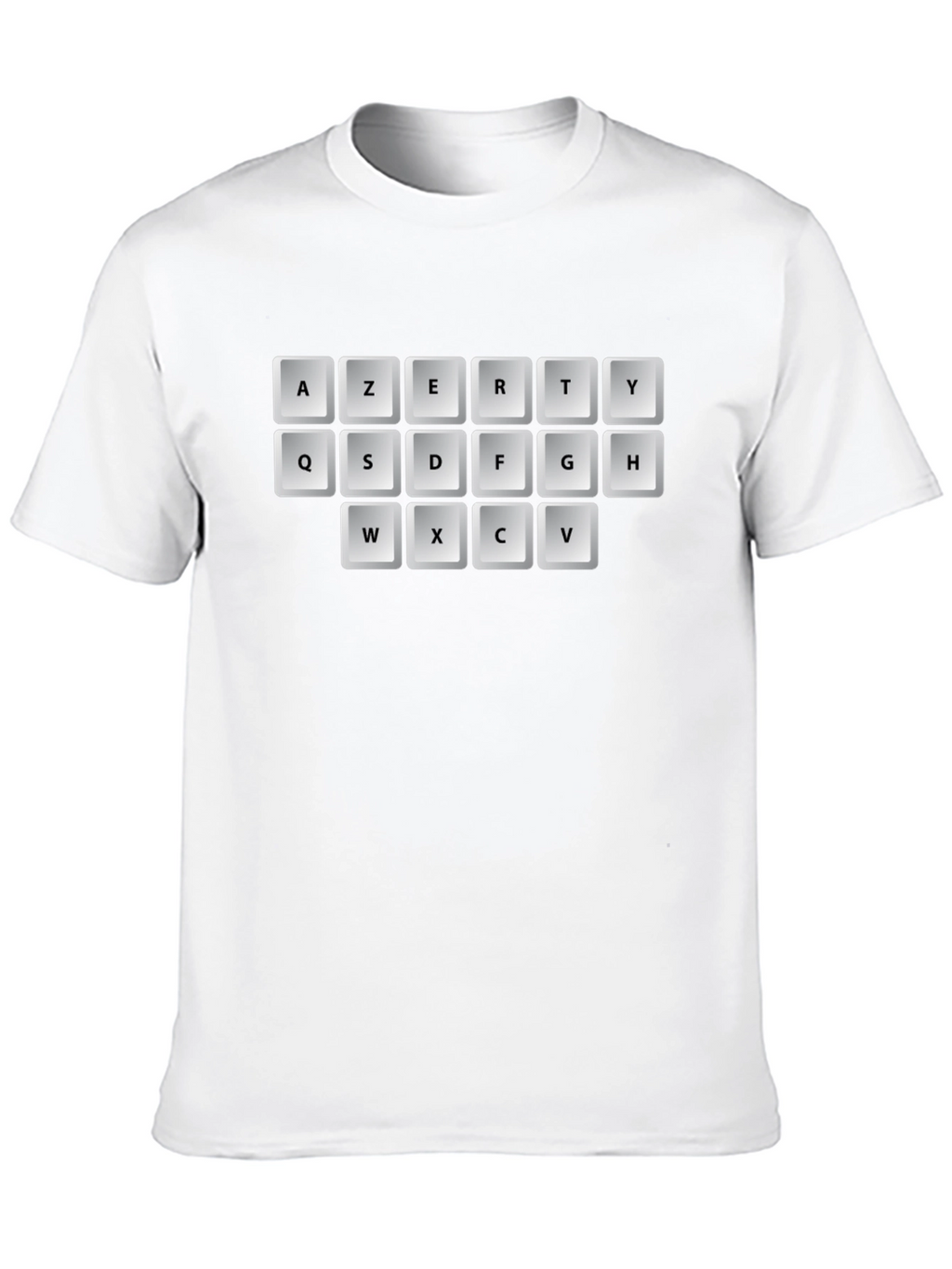 AZERTY Keyboard T-Shirt - Black Graphic Tee
