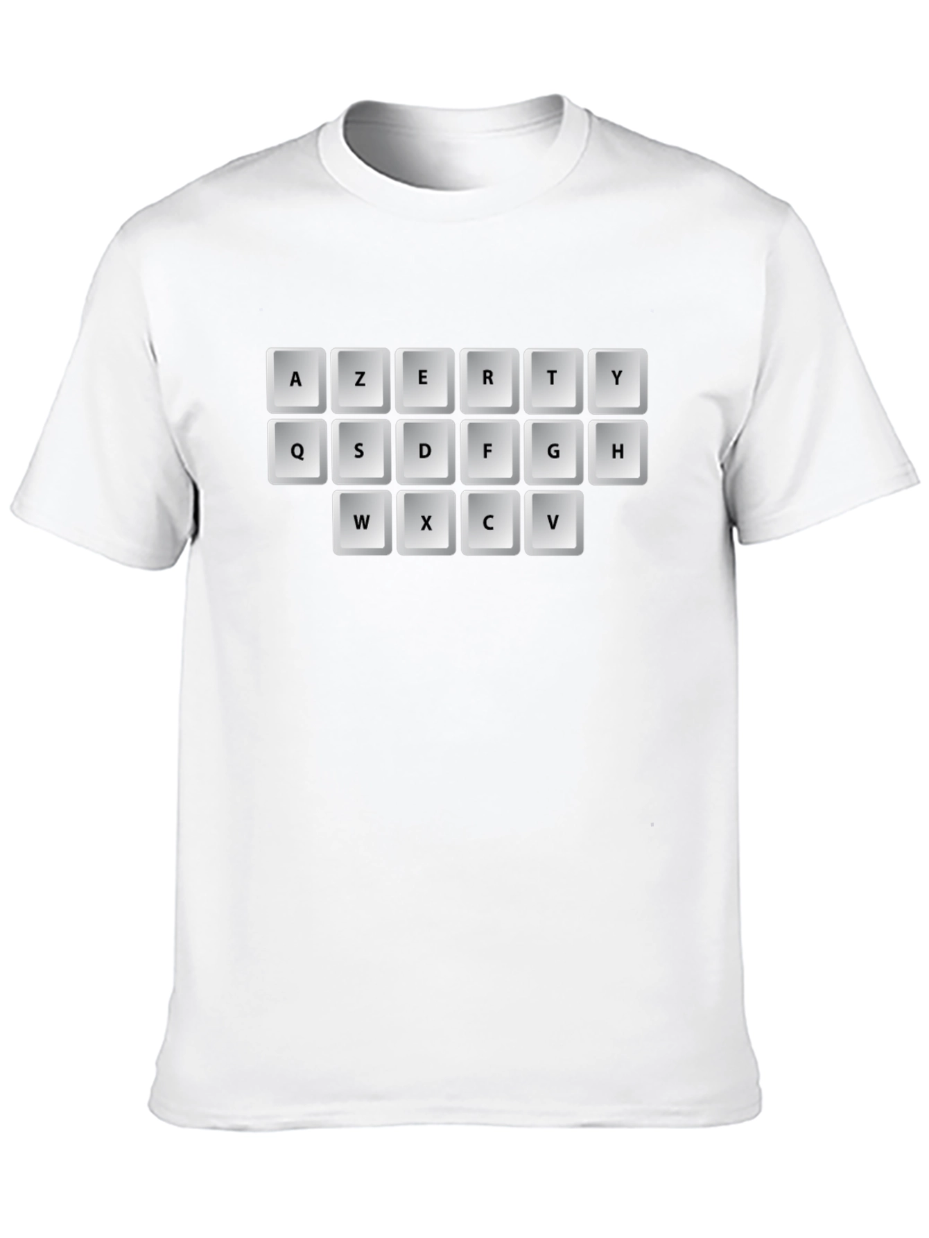 AZERTY Keyboard T-Shirt - Black Graphic Tee