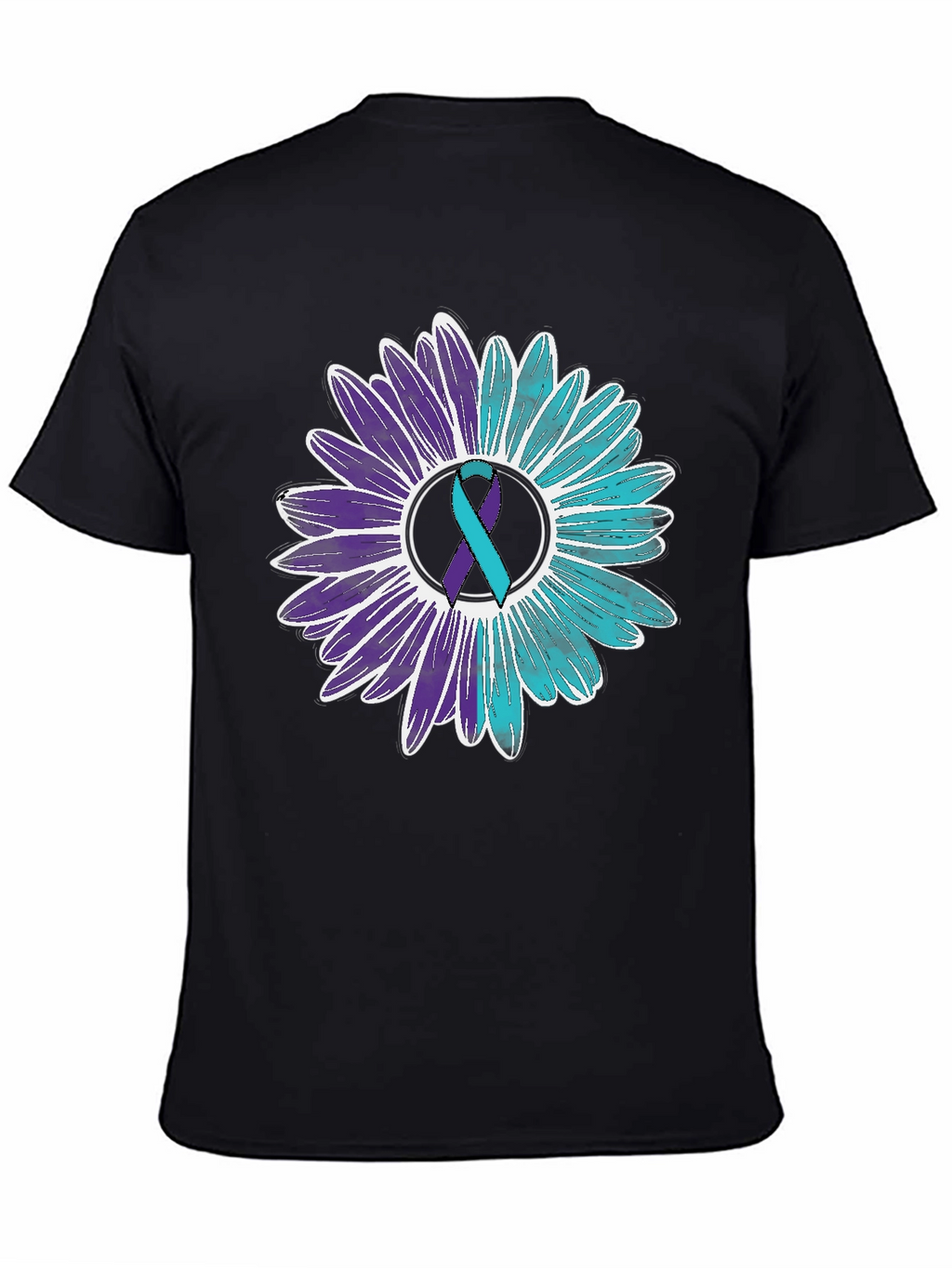 Awareness Ribbon Floral Graphic Tee