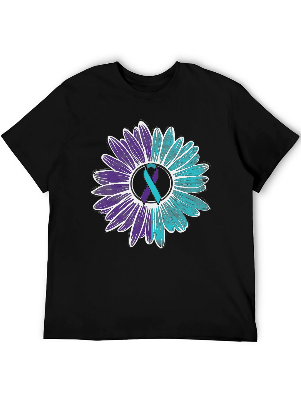 Awareness Ribbon Floral Graphic Tee