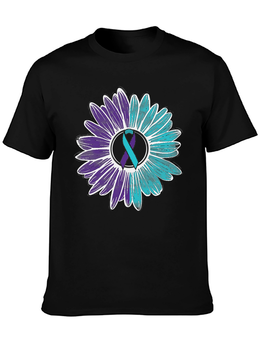 Awareness Ribbon Floral Graphic Tee