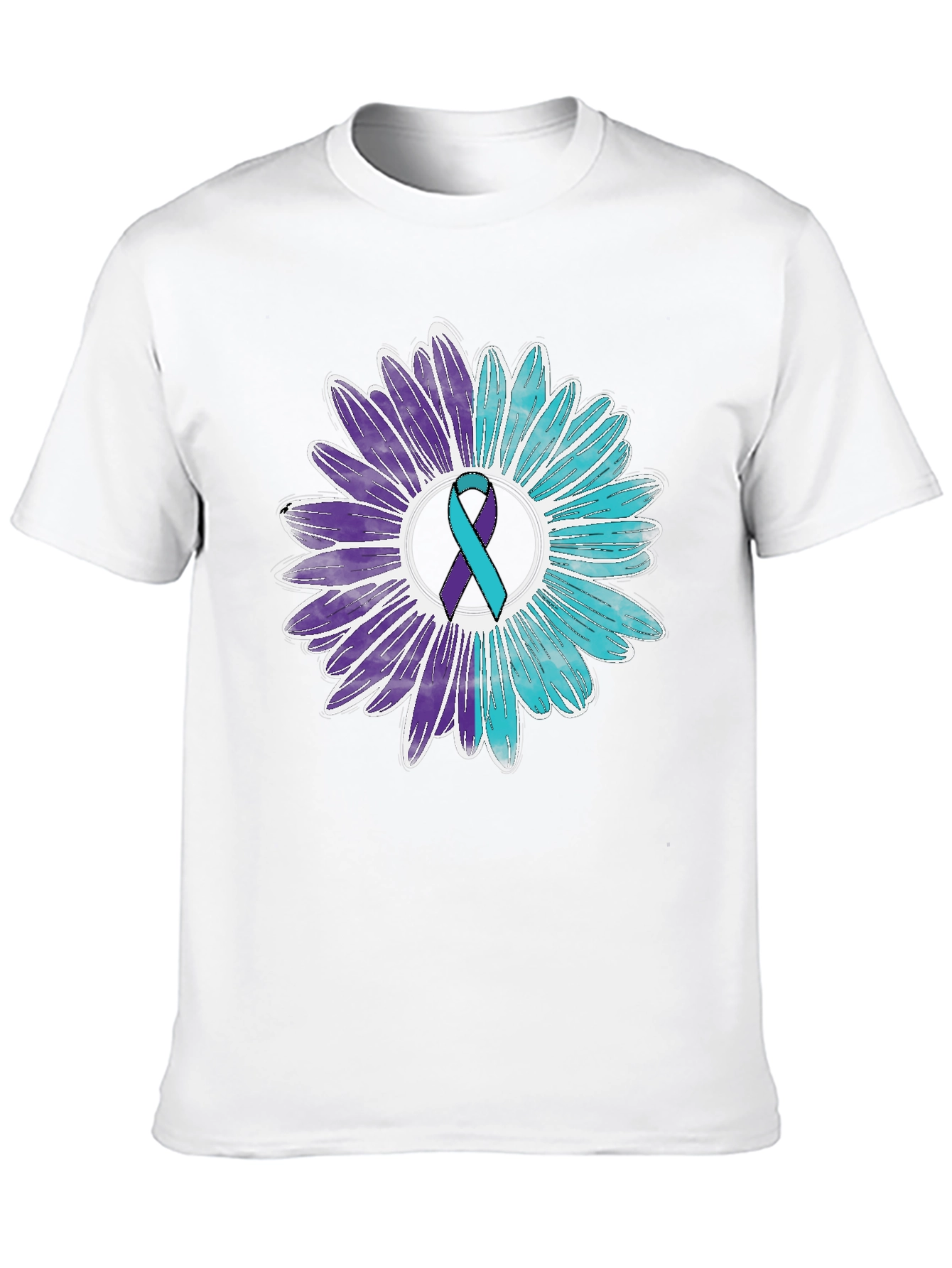 Awareness Ribbon Floral Graphic Tee