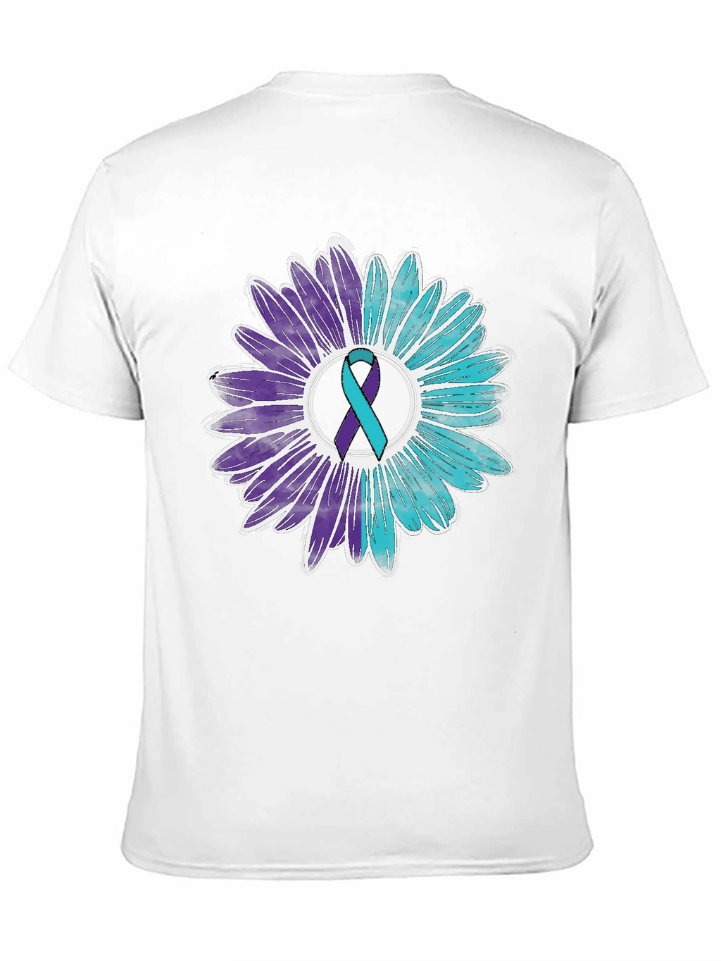 Awareness Ribbon Floral Graphic Tee