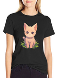 Cute Kitten Graphic T-Shirt