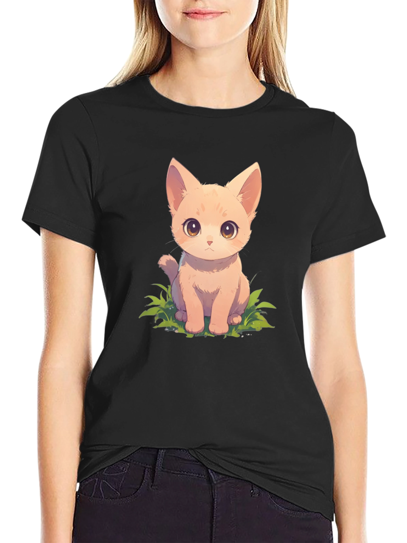 Cute Kitten Graphic T-Shirt
