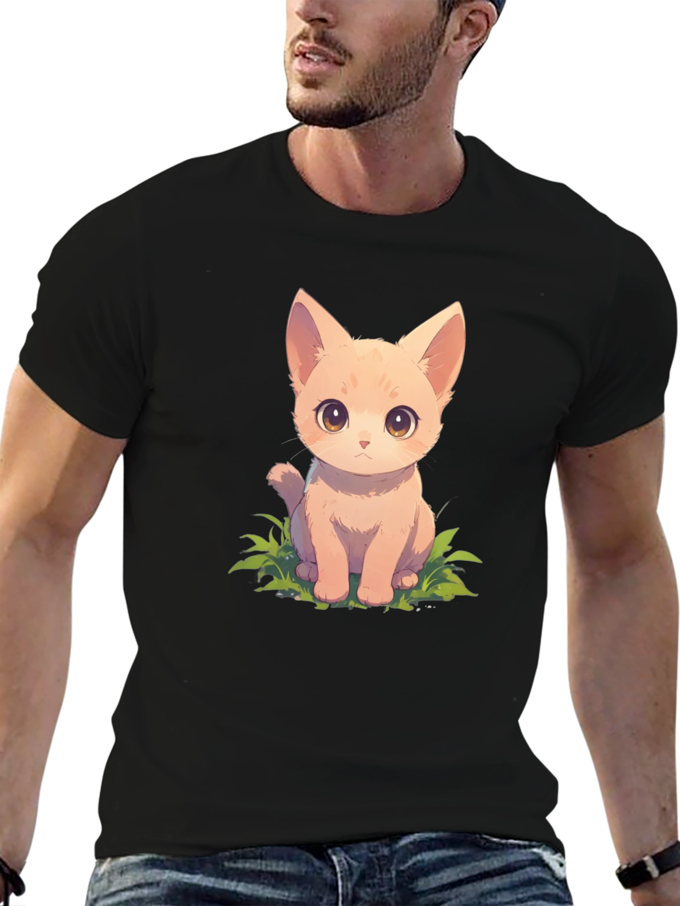 Cute Kitten Graphic T-Shirt