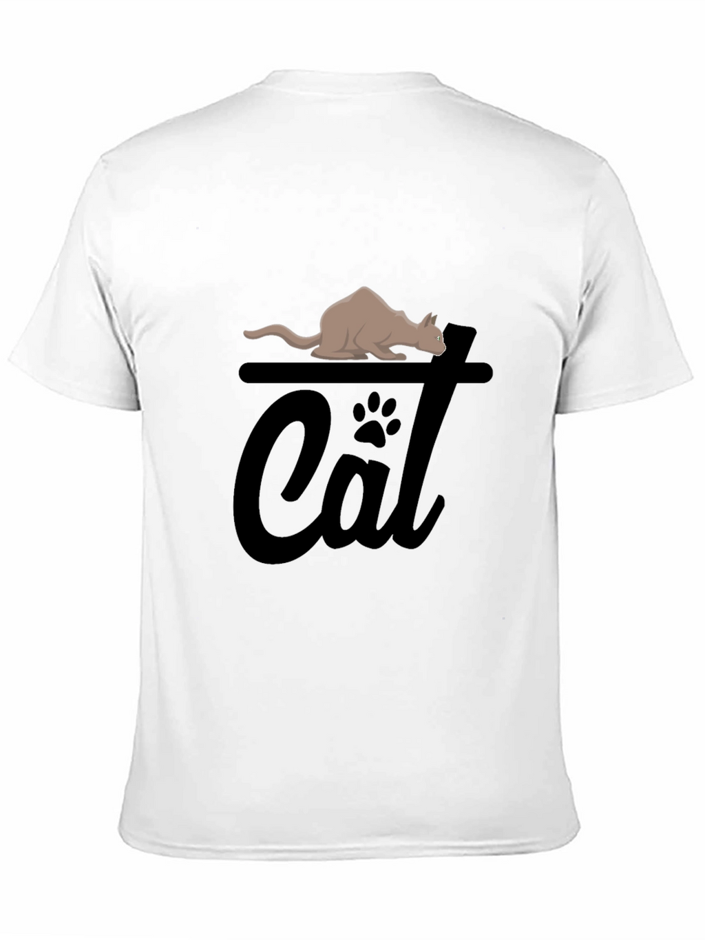Cat Graphic Tee - Unisex Black T-Shirt