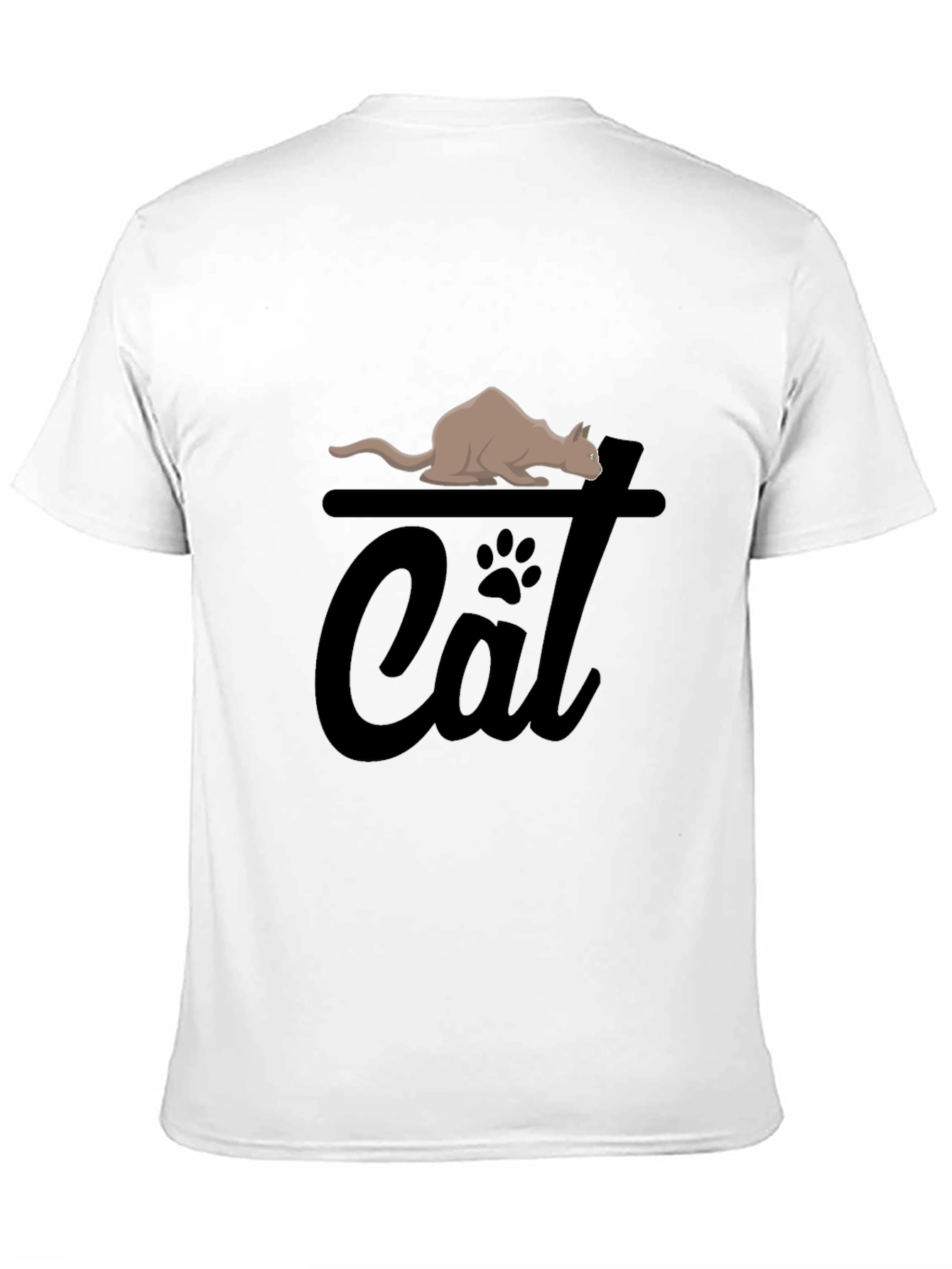 Cat Graphic Tee - Unisex Black T-Shirt