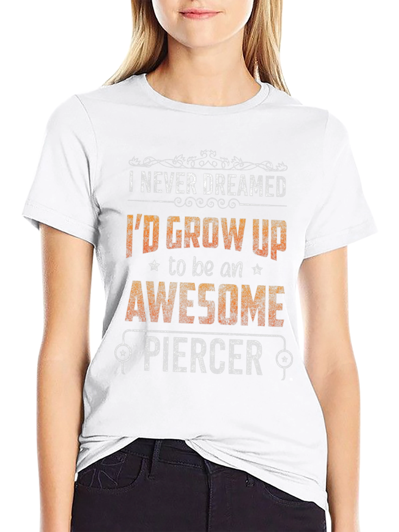 Awesome Piercer Graphic Tee - Funny Job Pride T-Shirt