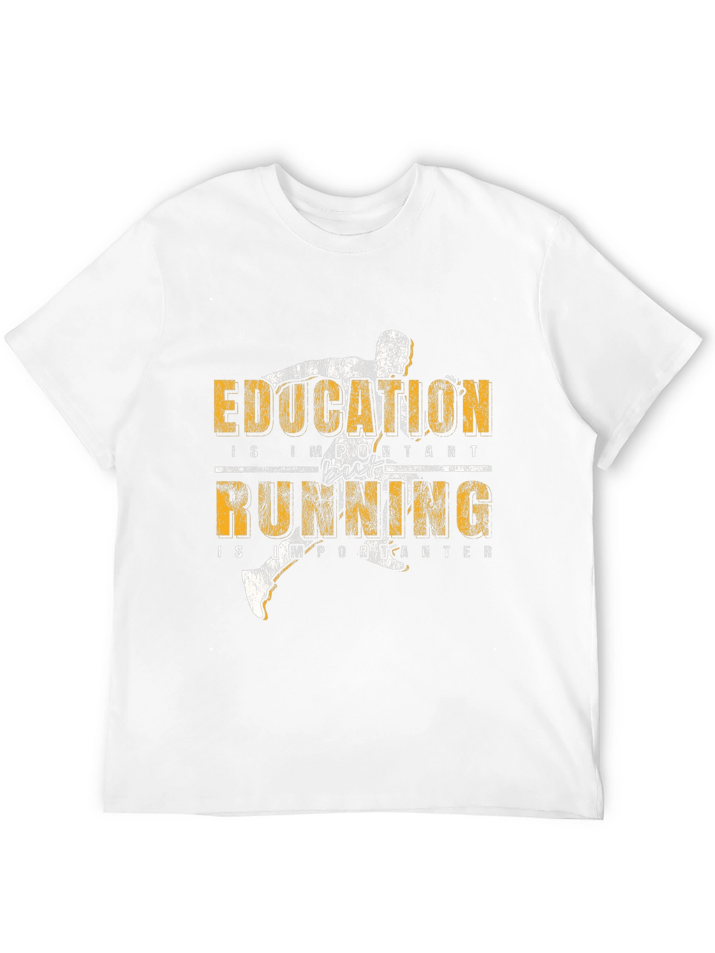Education Running T-Shirt: Important & Importanter