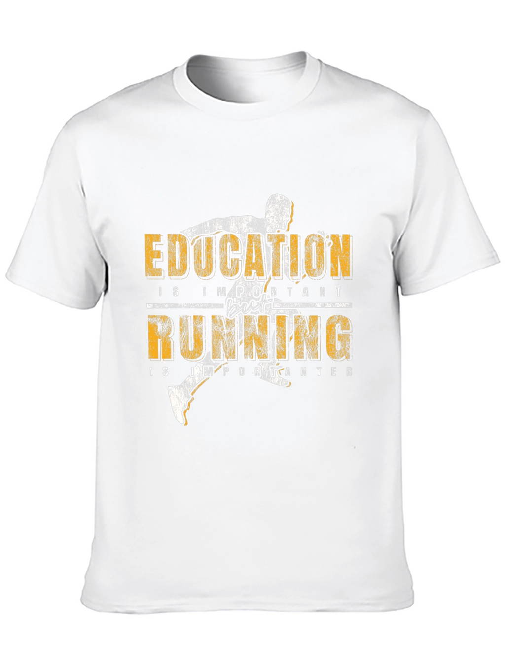 Education Running T-Shirt: Important & Importanter