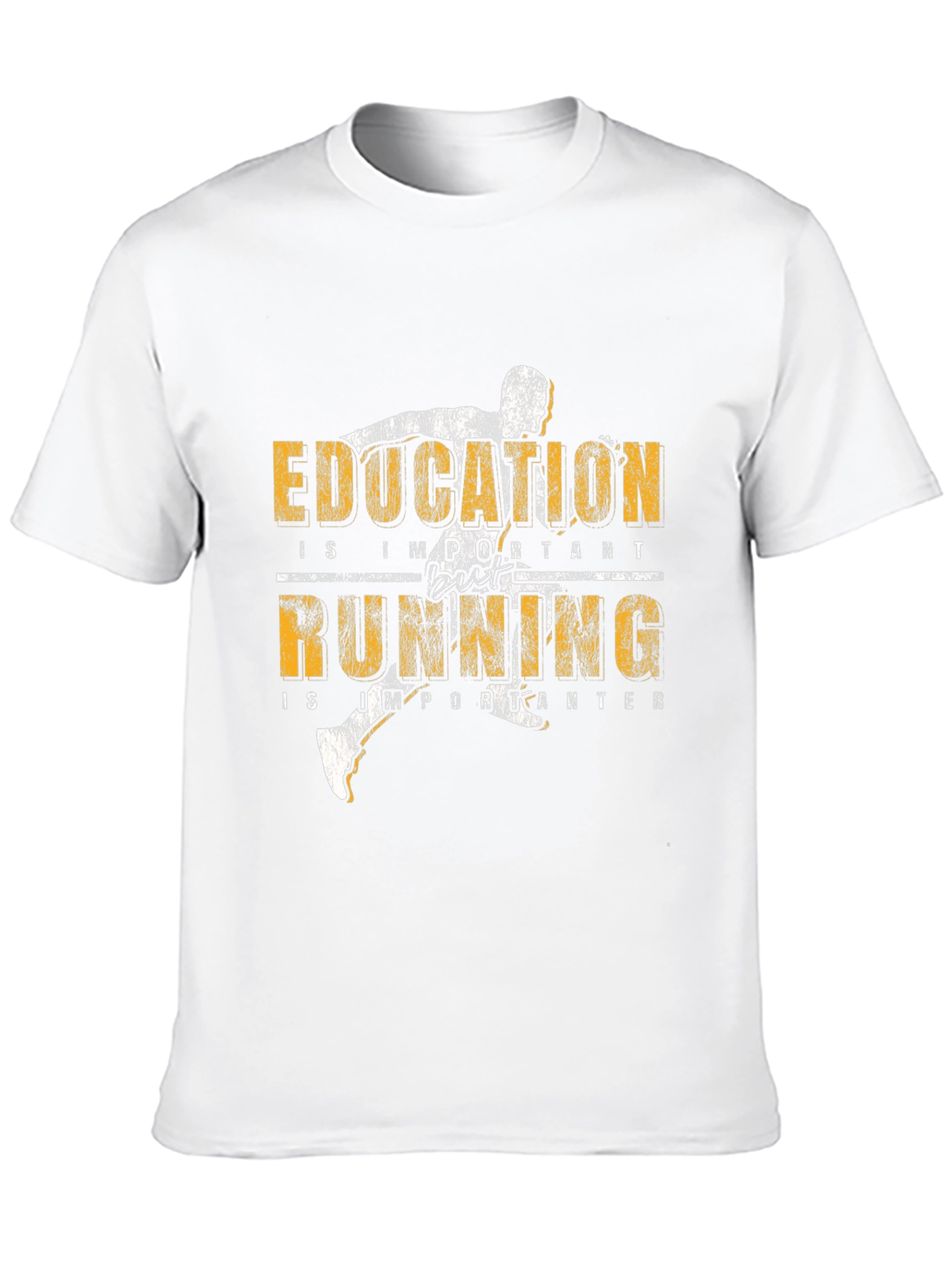Education Running T-Shirt: Important & Importanter