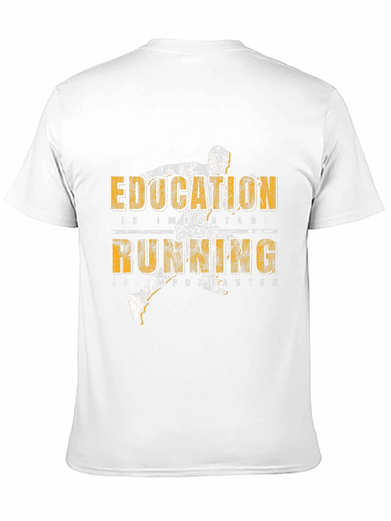 Education Running T-Shirt: Important & Importanter