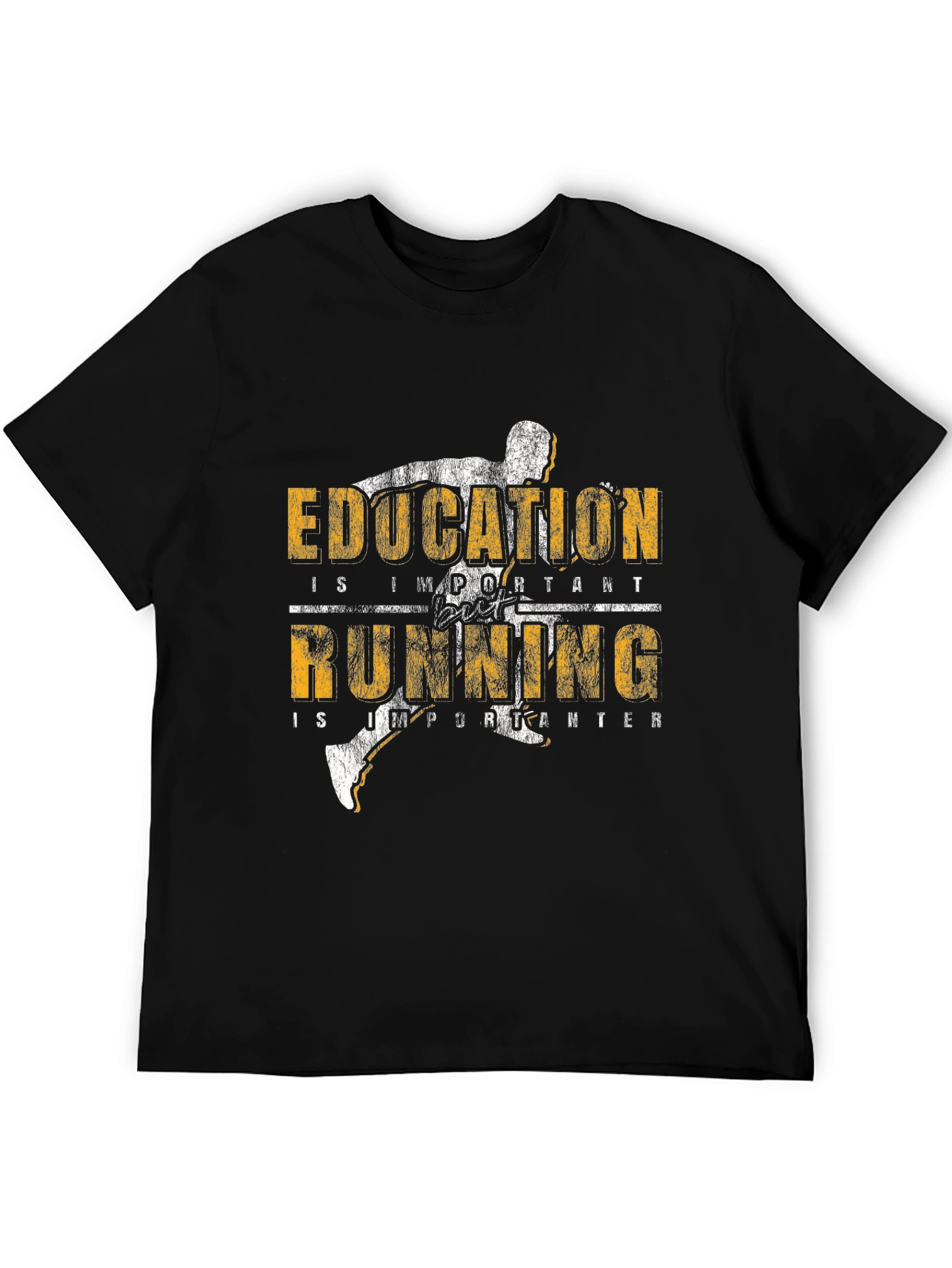 Education Running T-Shirt: Important & Importanter
