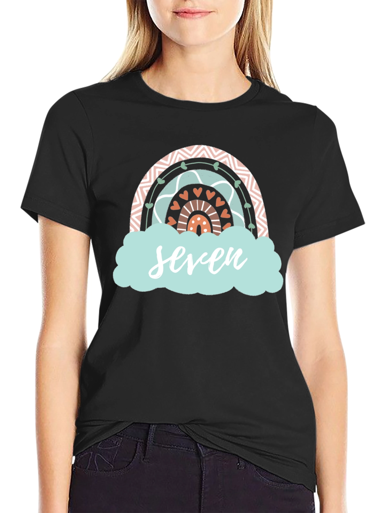 Seven Rainbow Birthday T-Shirt