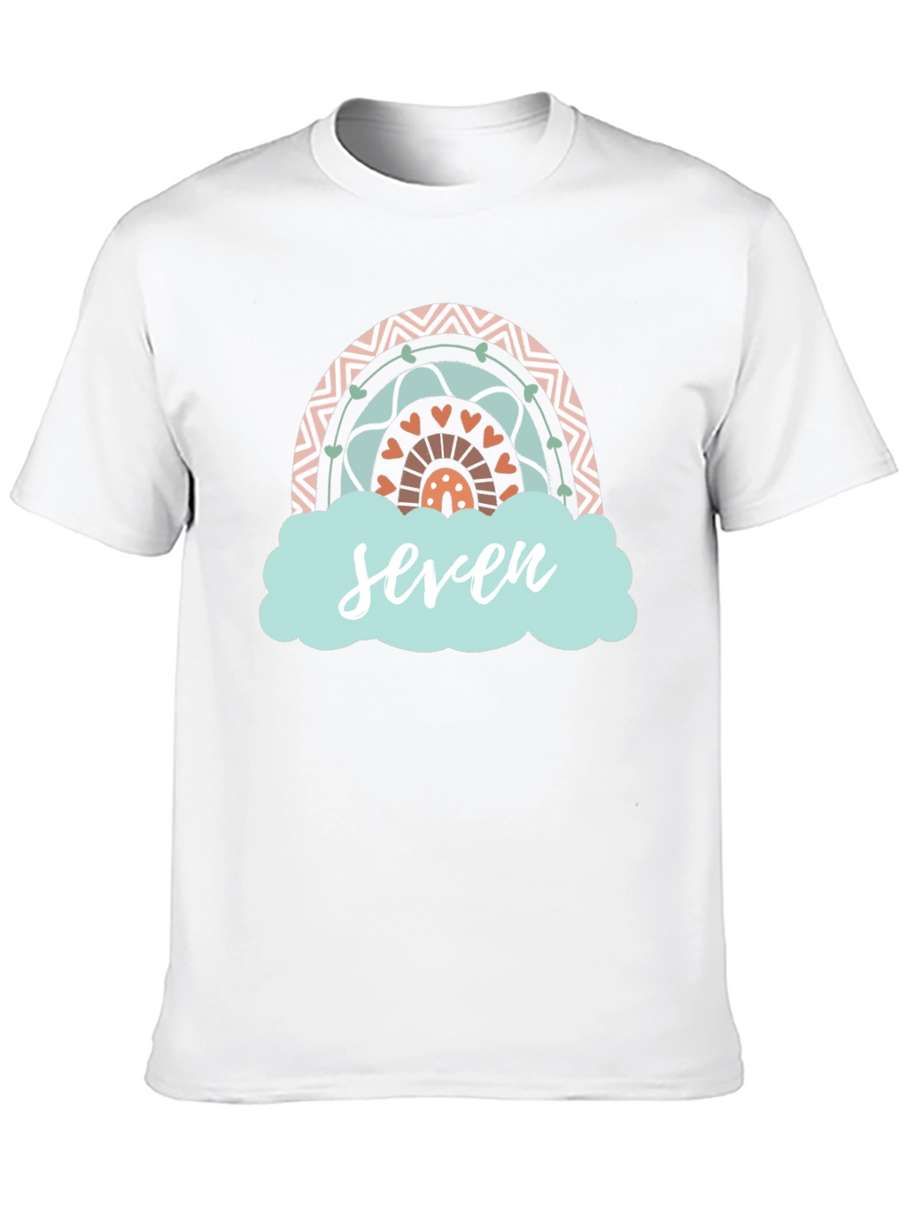 Seven Rainbow Birthday T-Shirt