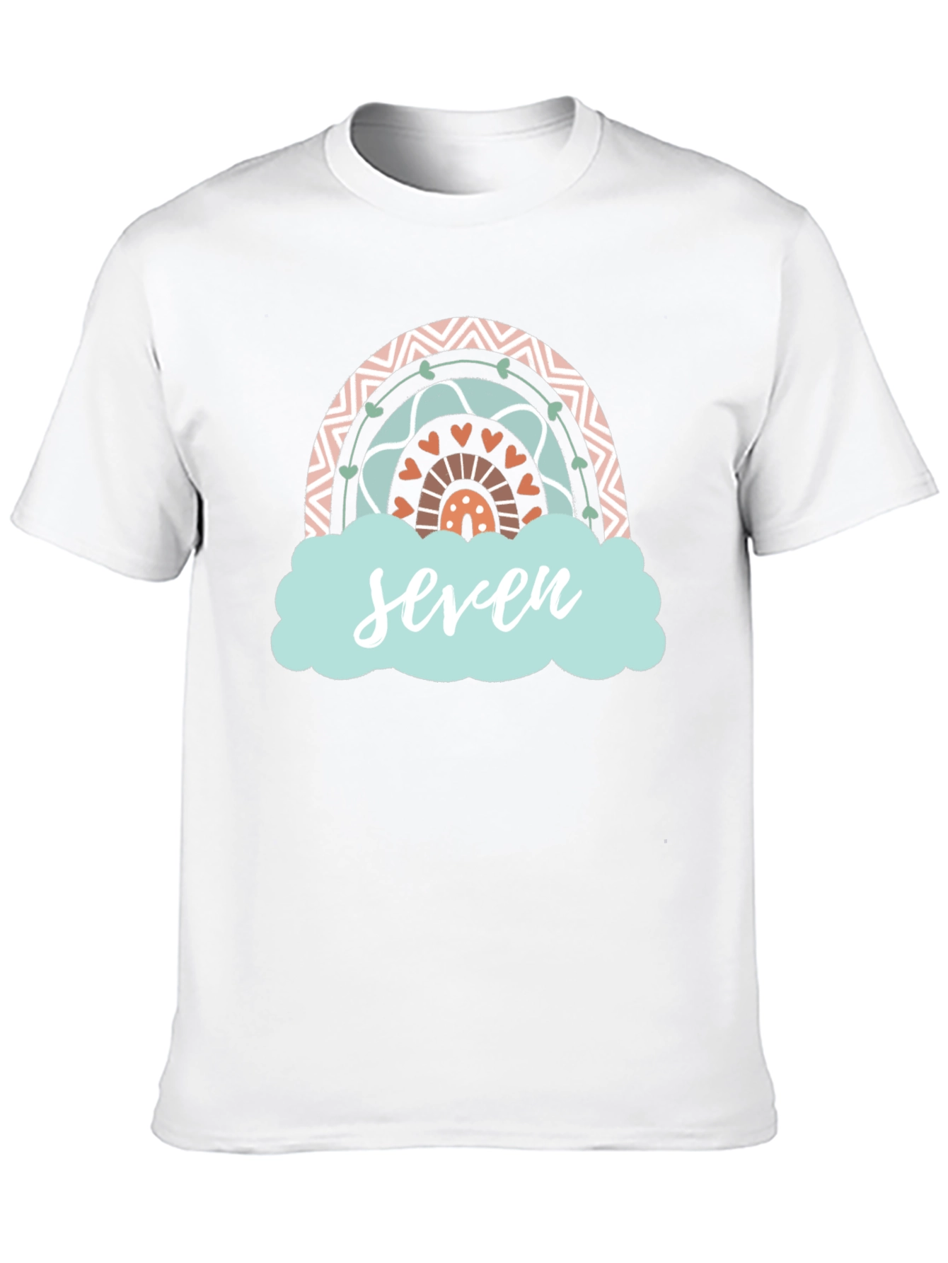 Seven Rainbow Birthday T-Shirt